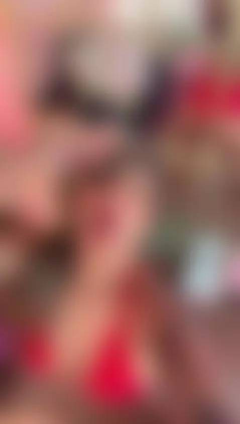 red, tongue, longnails by georginacoule