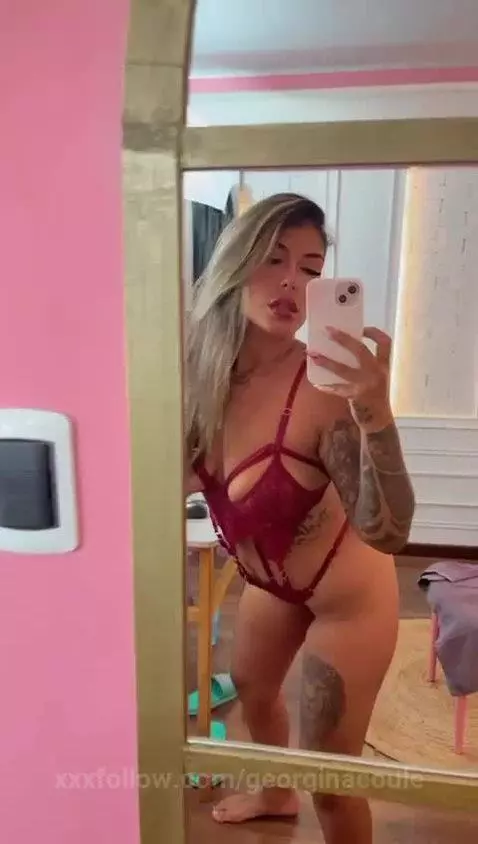 mirrorview, bigtits, tattoogirl by georginacoule