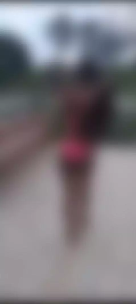 bikini, public, skinny by hillamber