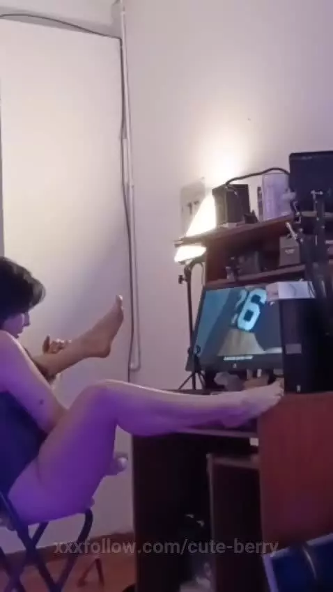 Spying on girl while she masturbates by cute-berry