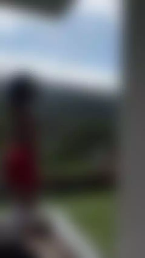 I was welcoming my new neighbor by petitecindylu