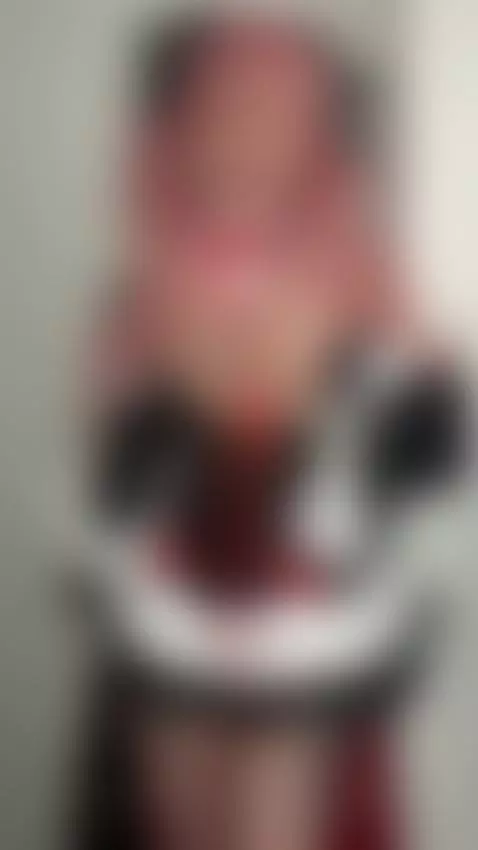 Pink-haired slut teases tits while licking lips 🤤 by jadiexbaddie