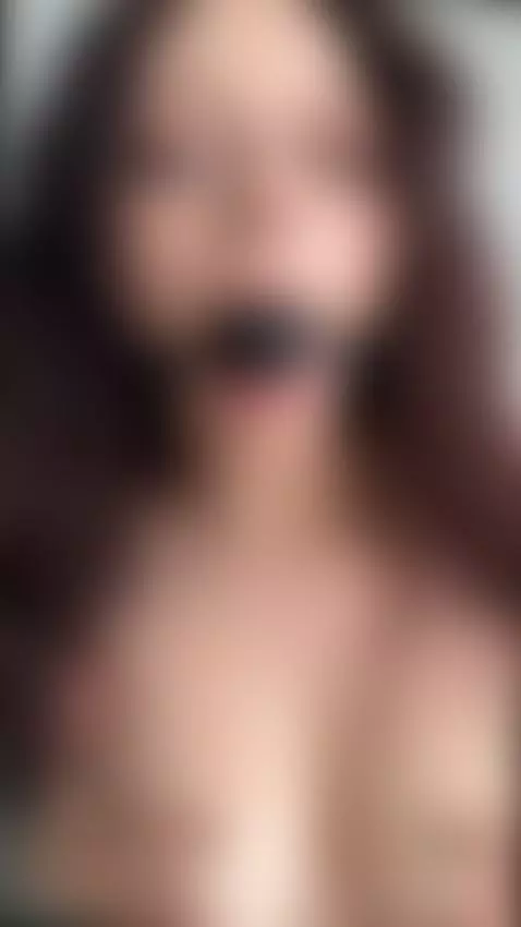 Big tits squeezed tight while gagged and trembling 👅 by jadiexbaddie