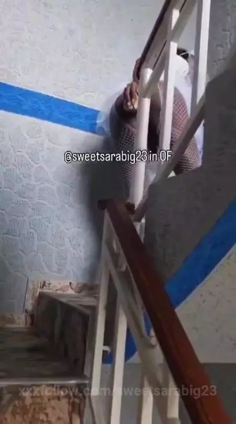 My neighbor catches me on the stairs while streaming and see... by sweetsarabig23