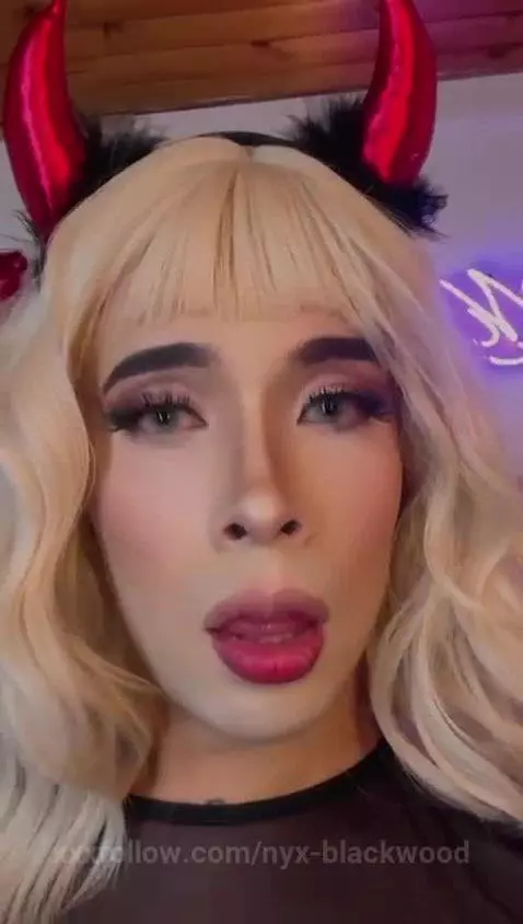 today I feel naughty 😈 by nyx-blackwood