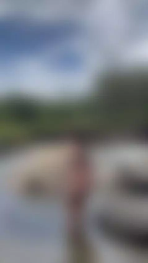 The river caresses my naked body while I fantasize about you by laurenncurvy