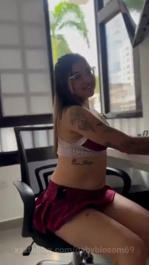 This pretty secretary is ready to fulfill your wishes. by gabyblosom69