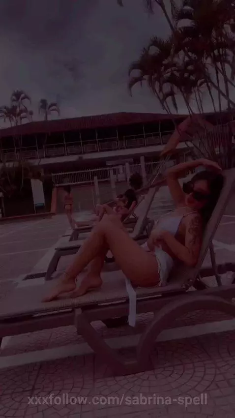 sexy sabrina in the pool by sabrina-spell