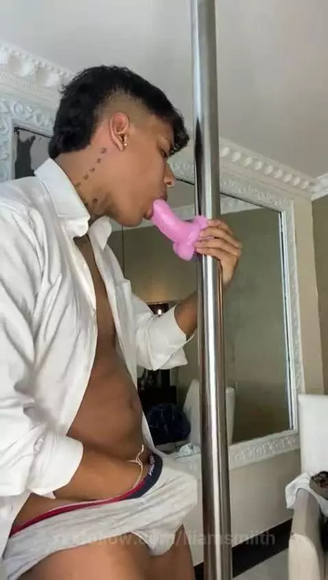 Boy dancing in a polycence tube with the cock stopped and su... by liiamsmiith