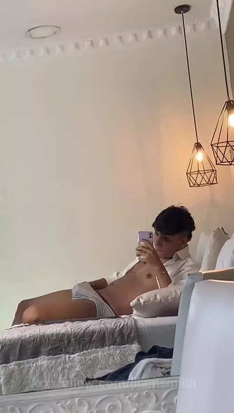 Hot young boy touching the cock and seducing by liiamsmiith