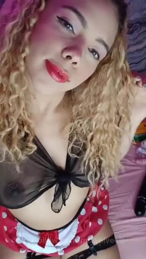 sexy, blonde, redlips by miavelveett