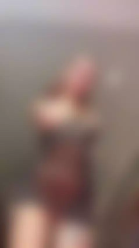 18+ Sexy redhead's nude tits & shaved pussy in sheer lace. by adelka2003