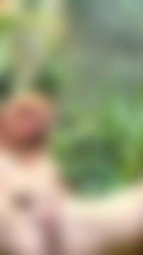 18+ Redhead nude fingering pussy, sexy tits in open shirt. by adelka2003