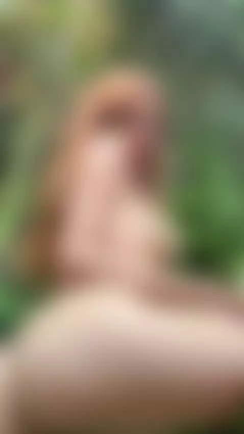 18+ Redhead nude tits, juicy ass in sexy garden tease. by adelka2003
