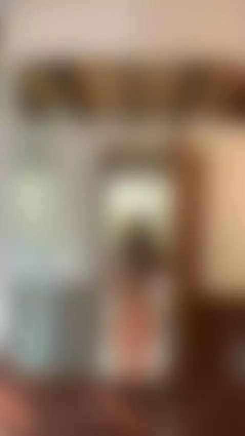 18+ Sexy topless vixen flashing perky tits in mirror. by adelka2003