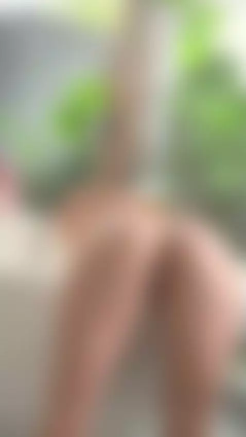 18+ Redhead's juicy nude ass bent over in tropical tub. by adelka2003