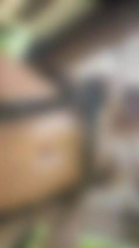 18+ Sexy nude tits in black leather harness, teasing outdoor... by adelka2003