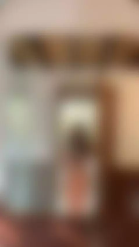 18+ Sexy tits exposed in skimpy orange bikini mirror tease. by adelka2003