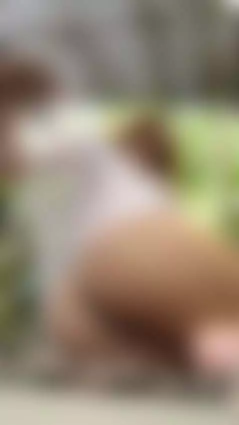 18+ Redhead's juicy nude ass teased outdoors. by adelka2003