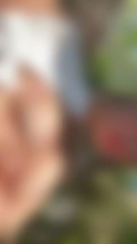 18+ Sexy nude tits with rose tattoo, pouting outdoors. by adelka2003