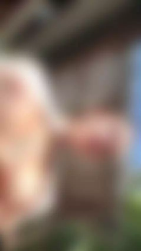 18+ Sexy redhead's nude tits exposed outdoors. by adelka2003