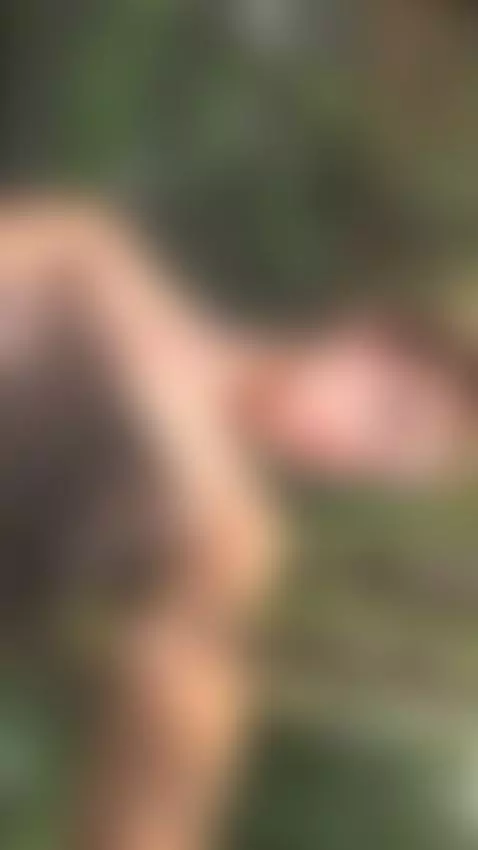 18+ Sexy redhead's sheer nude tits teasing outdoors. by adelka2003