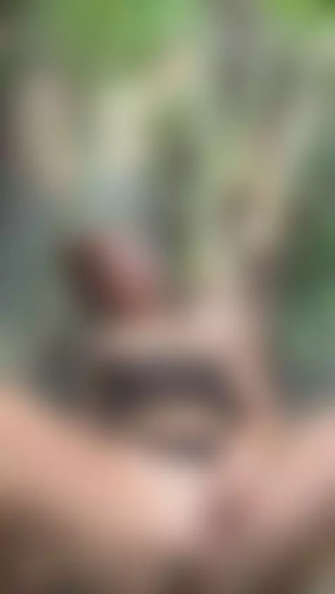 18+ Sexy redhead spreading nude pussy outdoors. by adelka2003