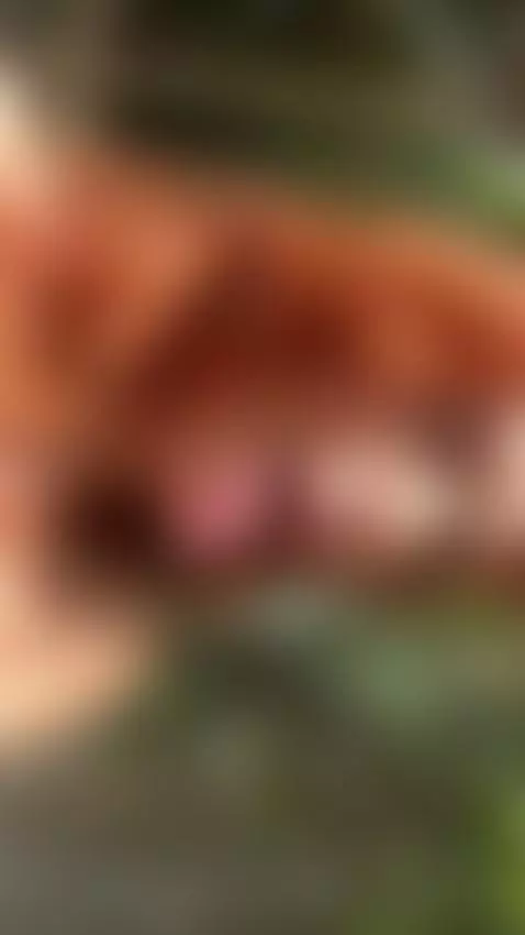 18+ Redhead's sexy tongue tease, nude outdoor vibe. by adelka2003