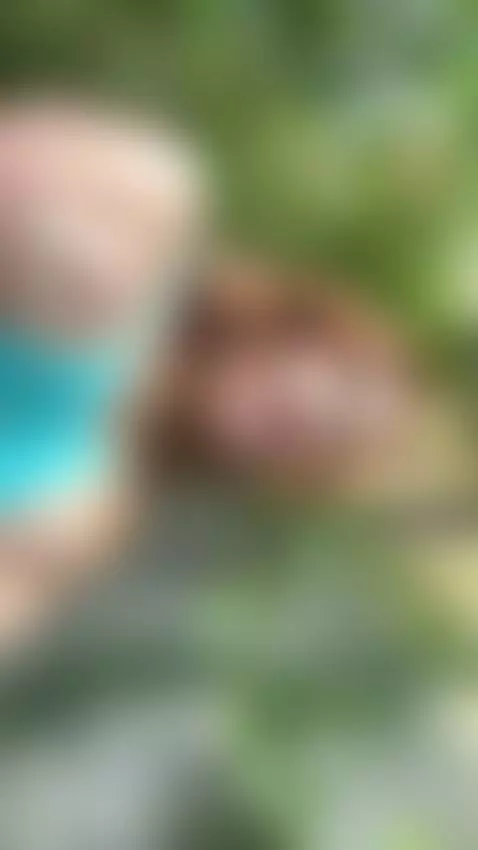 18+ Redhead's perky tits & teasing tongue in sexy blue top. by adelka2003