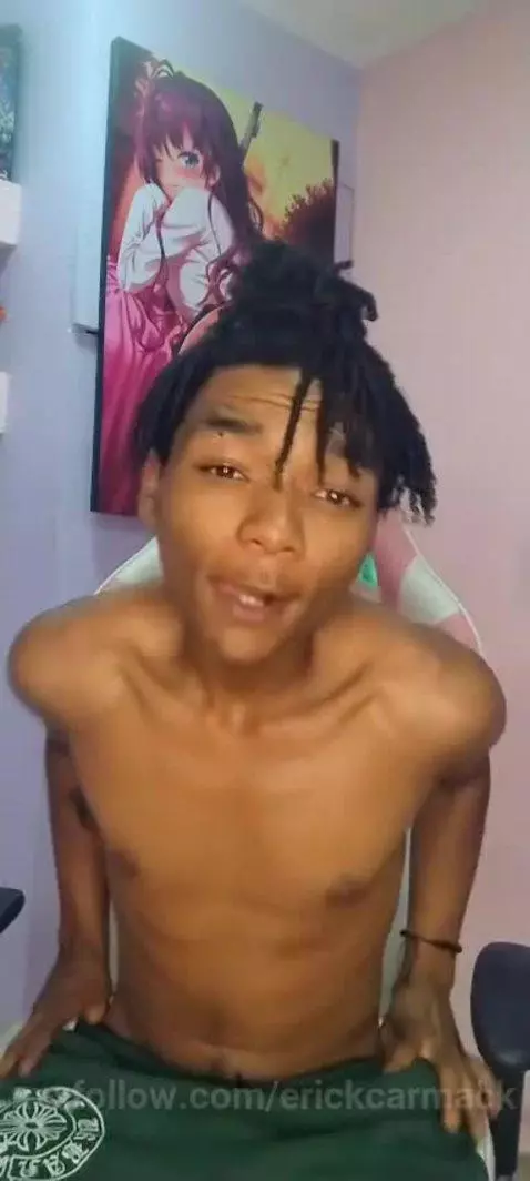 boy taking off clothes with a big penis and masturbate by erickcarmack