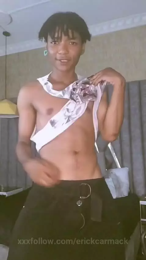 Black boy taking off clothes with big penis by erickcarmack