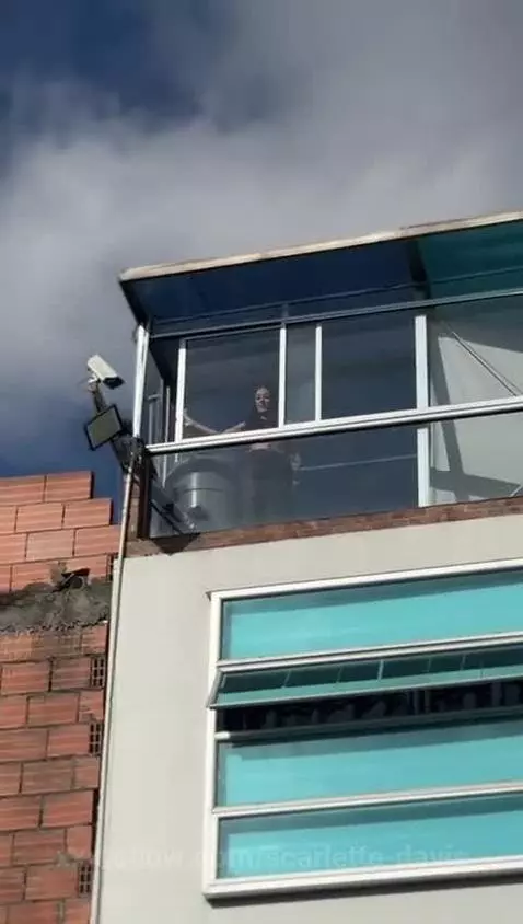 Showing my tits to the people where I live by scarlette-davis