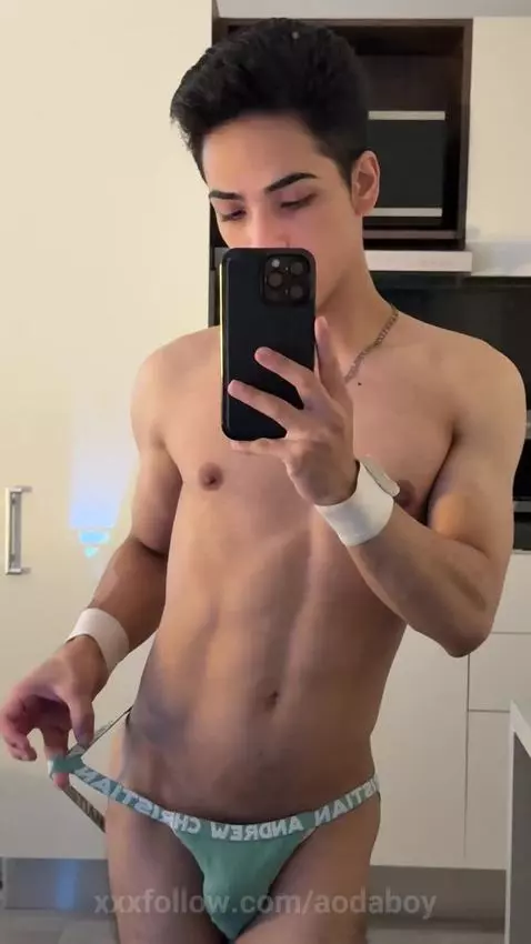 Model in jocks by aodaboy