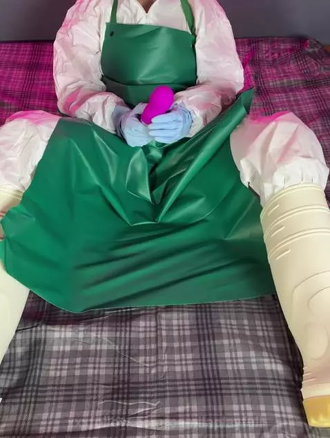 rubber apron and Hazmat suit by camilaplayfull