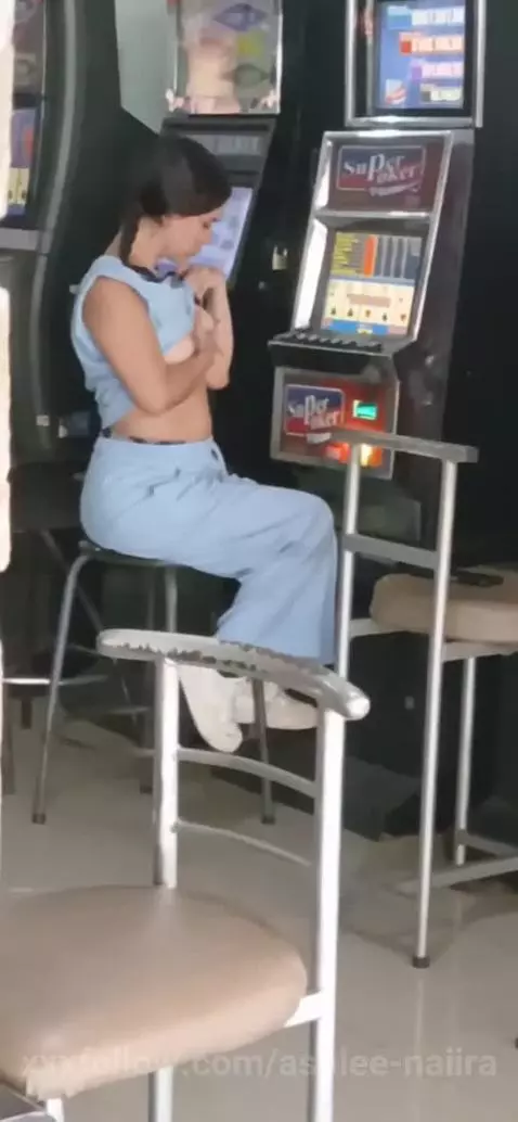 Caught playing more than just the slot machine… 🎰👀 by ashlee-naiira