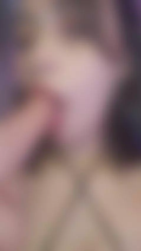 to the bottom and with a lot of saliva! by emilyblack69