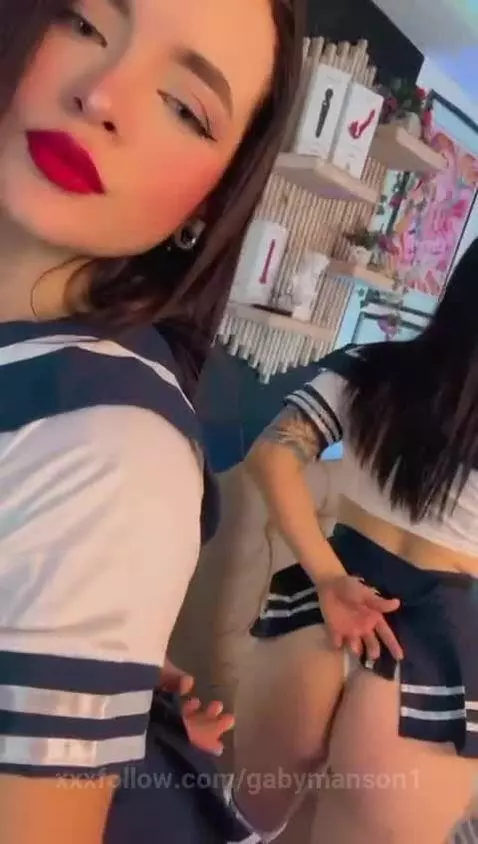 I'm in my uniform, do you like it? by gabymanson1