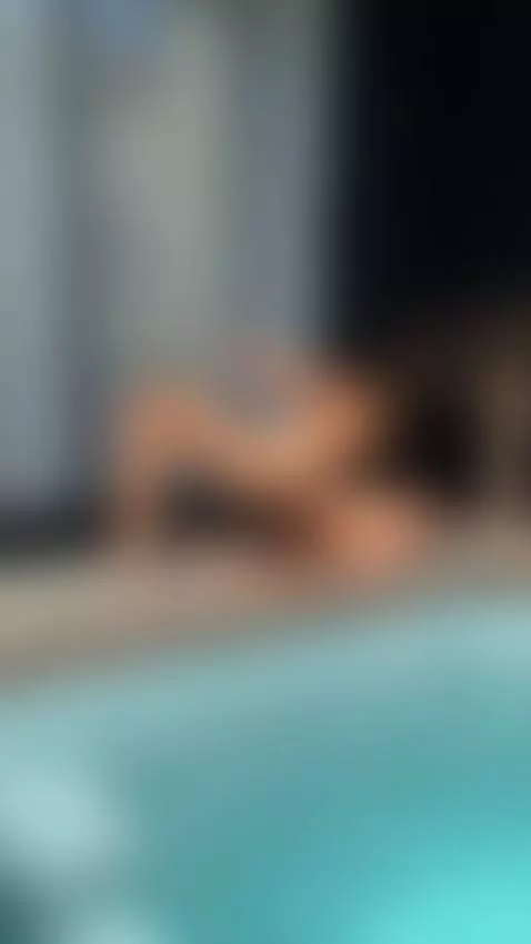 stretching by the pool, muscles firing, fully exposed by carlamarini