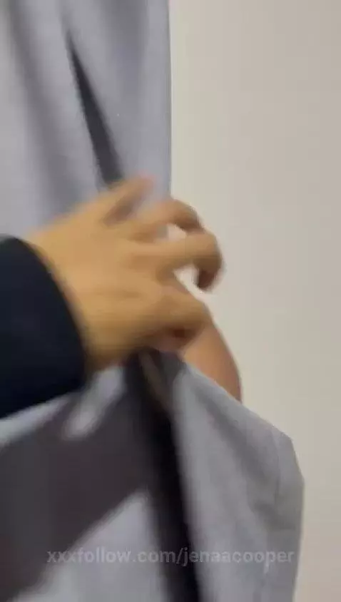 Big tits behind the curtain 😈🔥 by jenaacooper