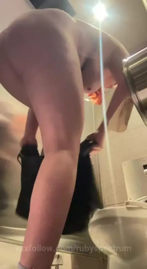 I wet my clothes after a very wet video In the mall by rubyspectrum