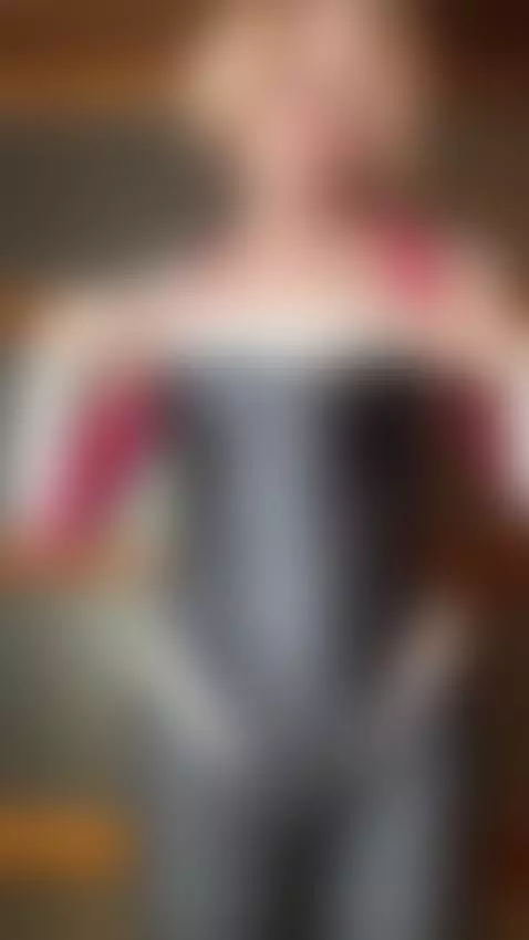 Hands on my chest, smile on my lips… care to come closer? 😏💕 by milapixie