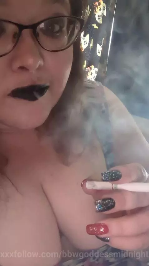 just smoking by bbwgoddessmidnight