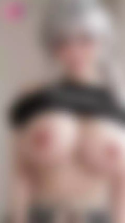Sexy blonde Asian girl undressing, hot girl shaking big tits by kimysenpai