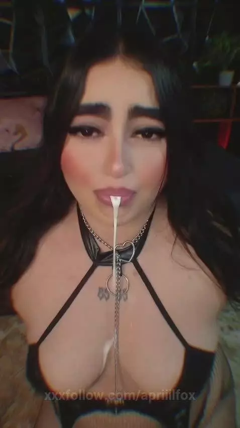 I love swallowing your milk and watching you cum on my tits ... by apriiilfox