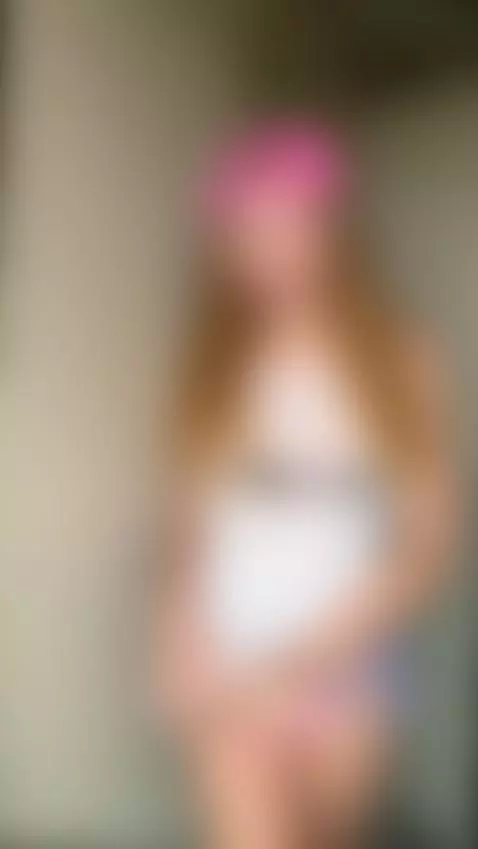 Wet pussy peeking as she pulls her thong aside 👅 by gingertee