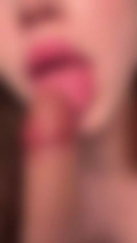Watch my lips and tongue work your cock up close by shyemilybaby