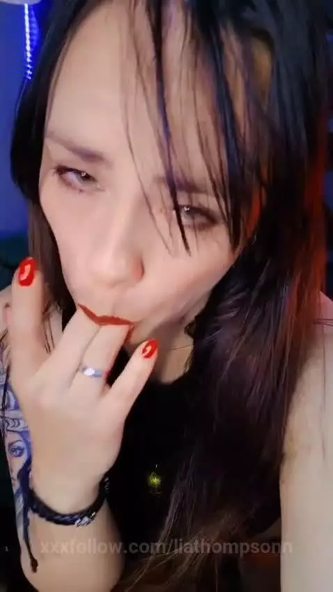 Watch how I lick my fingers non-stop and fill myself with ex... by liathompsonn