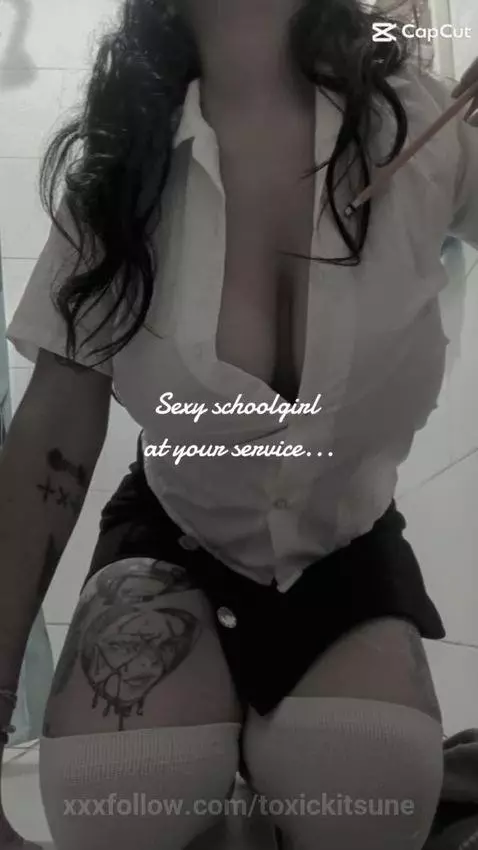 3rd September Fetish: Sexy Schoolgirl at your service!🤫✏️📝 by toxickitsune
