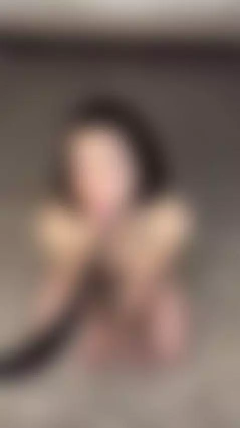 Naked on knees, tongue out, begging silently by darianaaaa