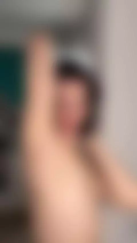 Naked girl stretches arms up and teases 😇 by darianaaaa